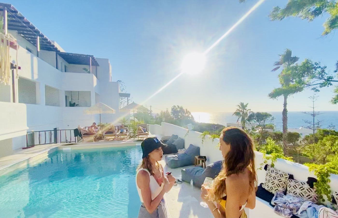 Greek hospitality programming — poolside event